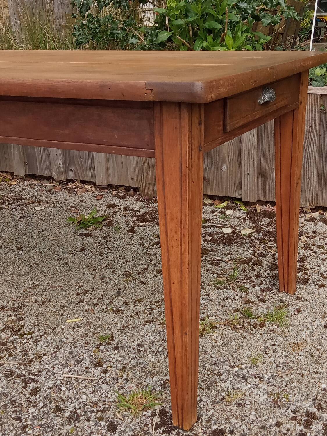 Oak farm table, 1930s/40s
