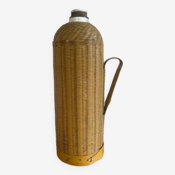 Woven bamboo thermos bottle. Year 60