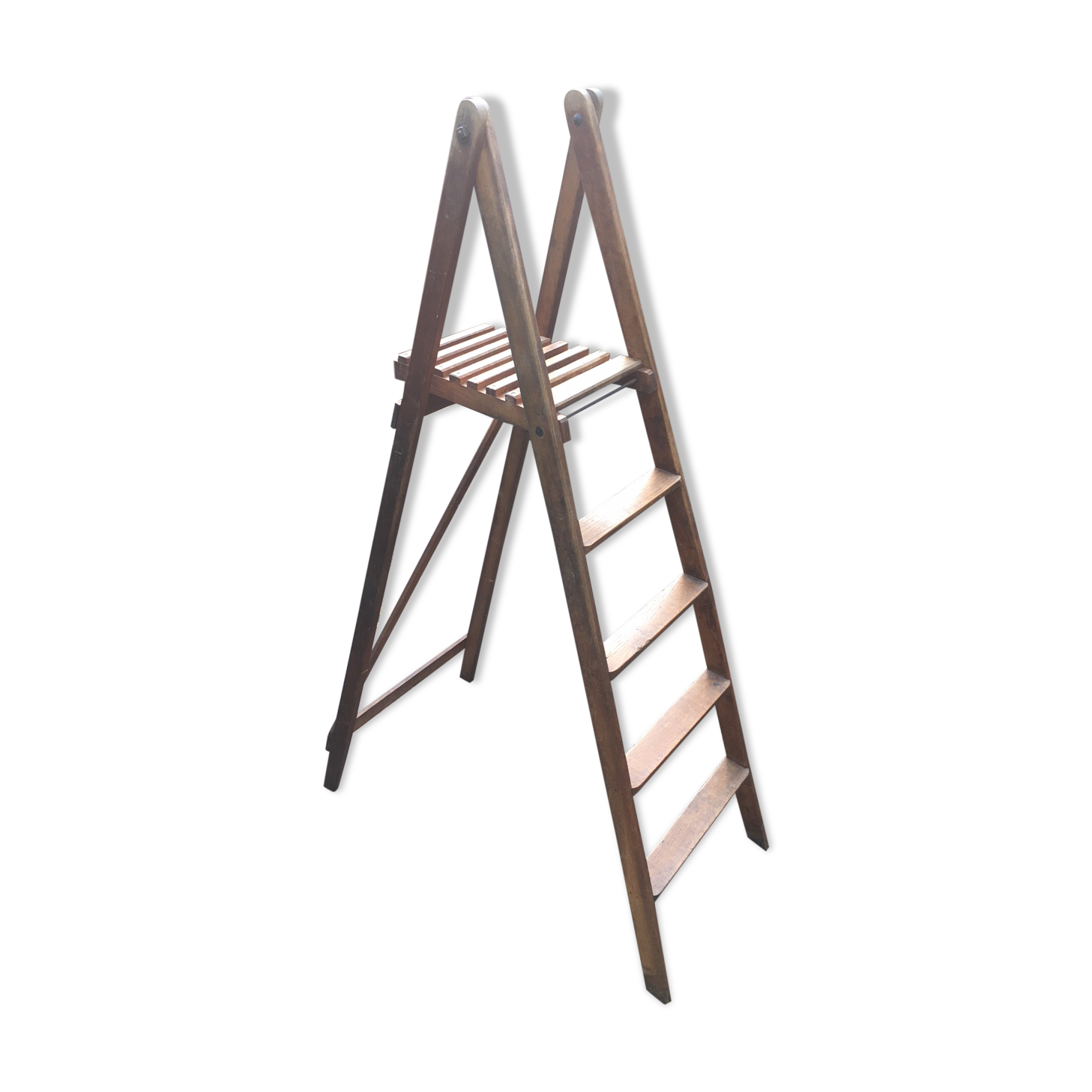 Old wooden stepladder