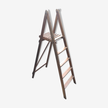 Old wooden stepladder