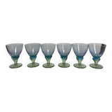 Set of 6 vintage Italian water glasses