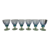Set of 6 vintage Italian water glasses