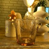 Biot ice bucket in bubbled glass Lila