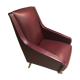 Armchair style 50's in bordeaux skaî