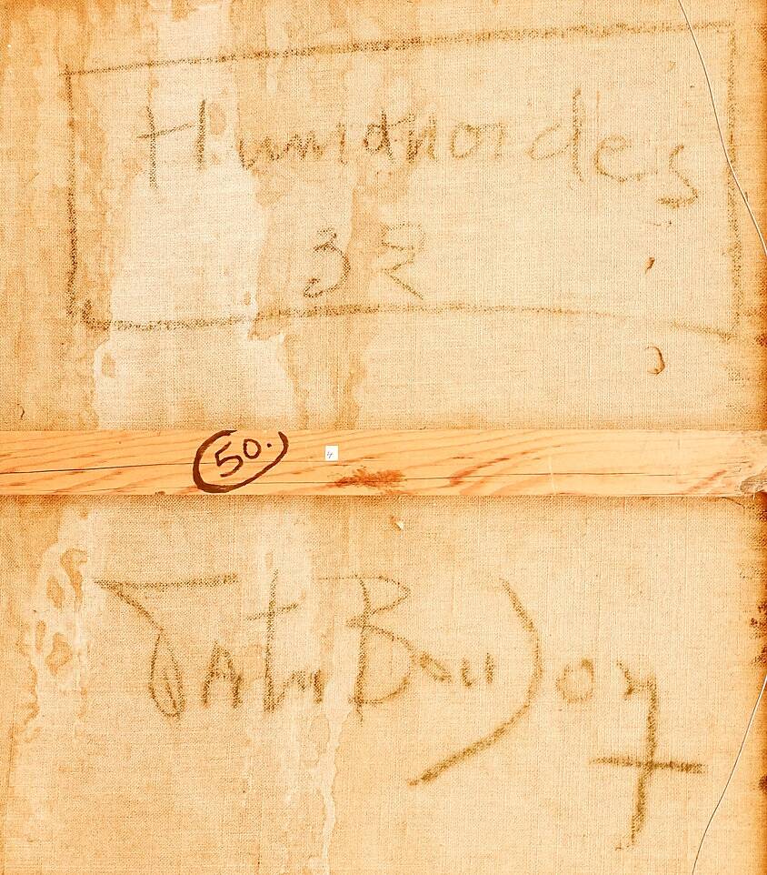 Patrick BOUDON (1944-2019) "Humanoid" oil on canvas