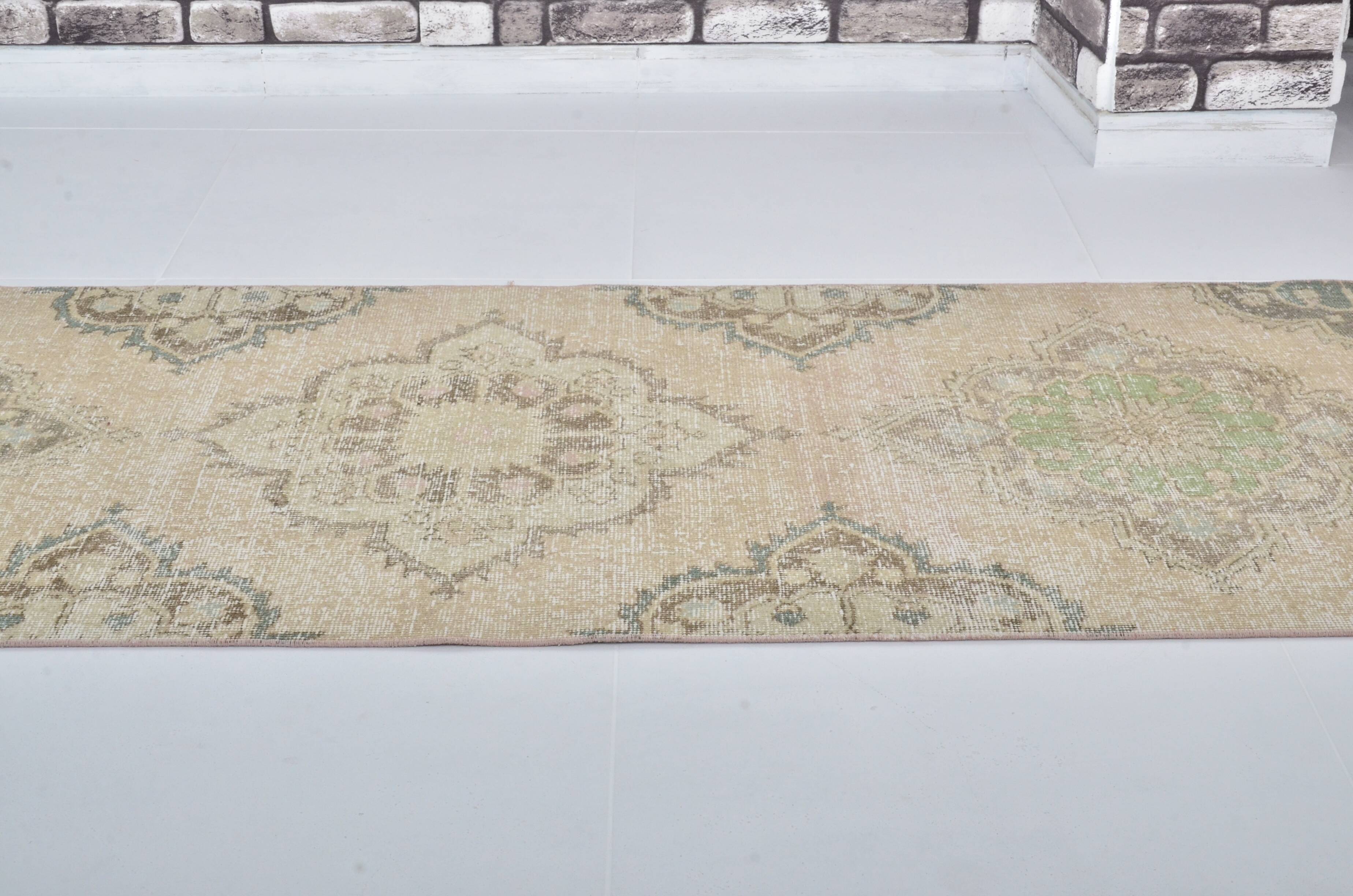 Oushak Handknotted Wool Floral Carpet sku 3457