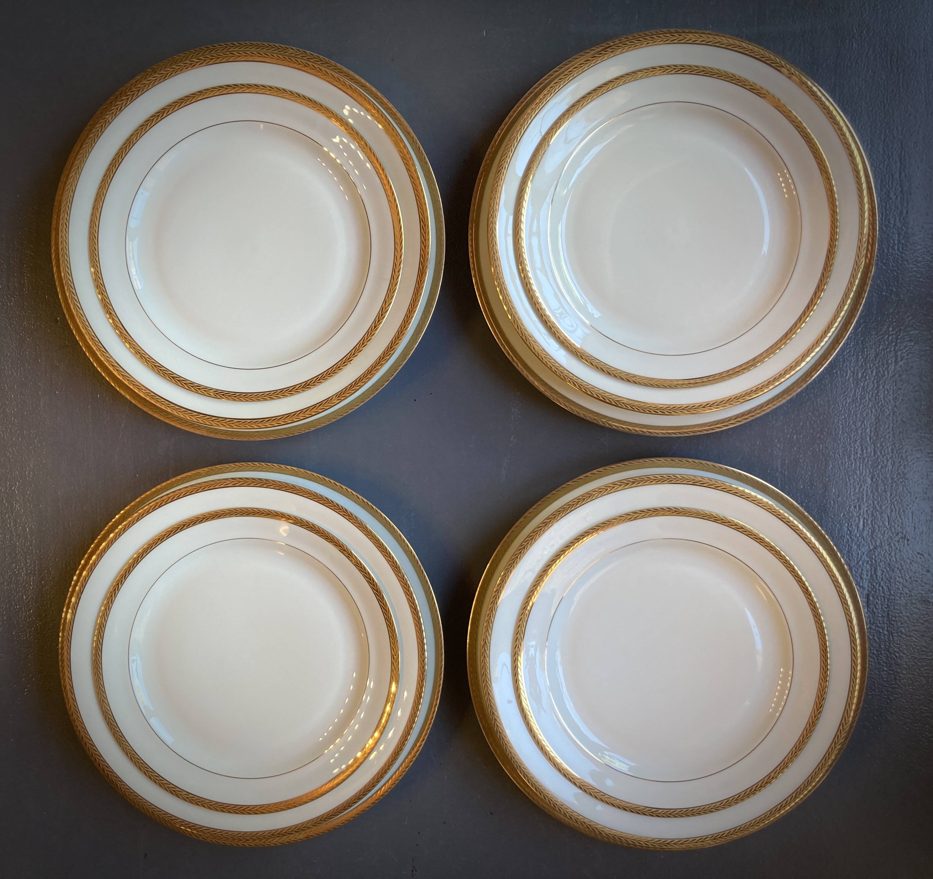 Limoges Porcelain Maison Ternet 12 pieces