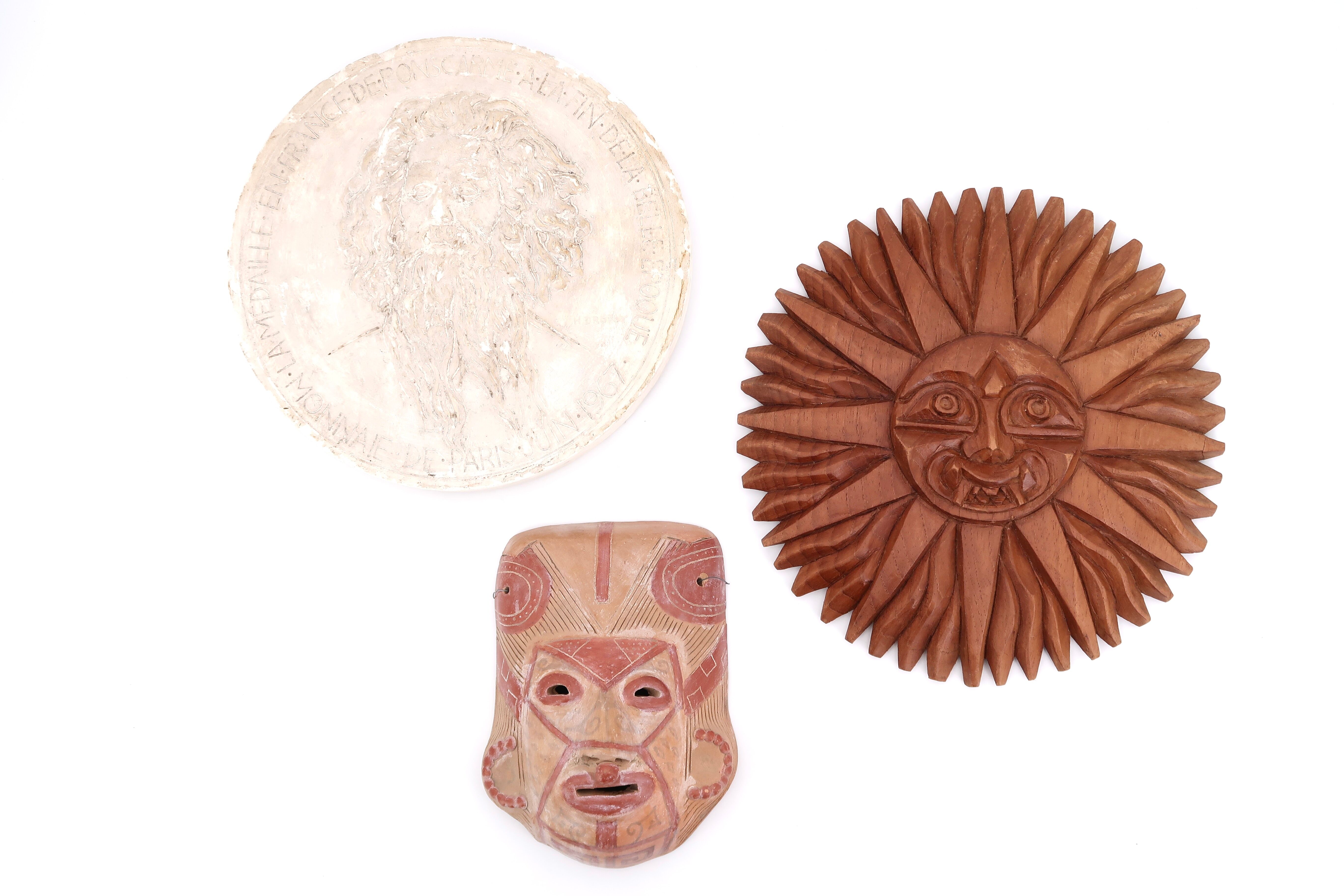 Terracotta mask, South America, 1970s