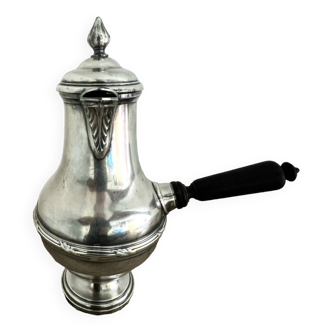 Silver metal chocolate maker hallmarked ARGIT SFOA ebony handle