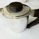 Art Deco coffee and tea service, silver-plated metal tray.