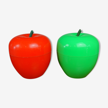 Pommes glacons verte et orange