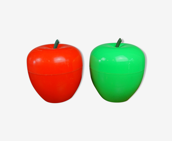 Pommes glacons verte et orange