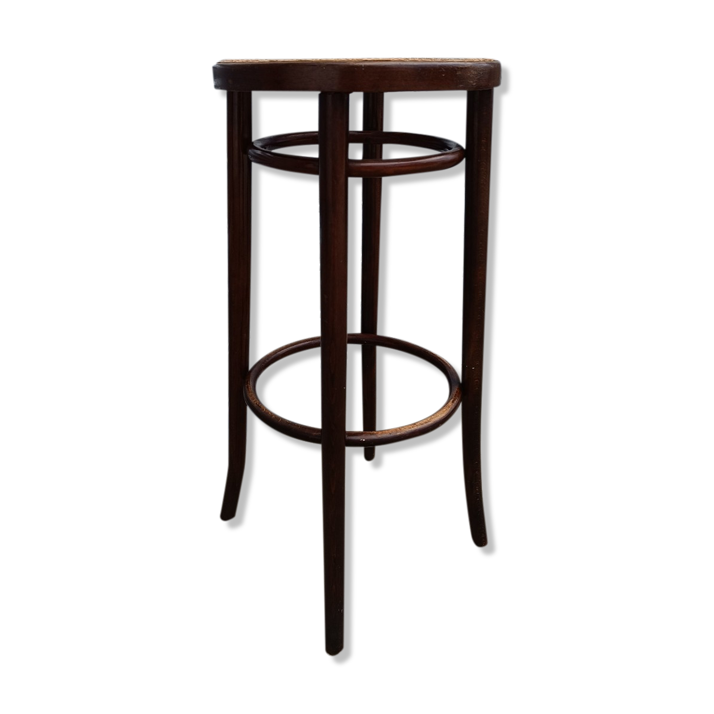 Wooden bistro stool and Baumann canning