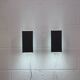 Pair of grey and white wall sconces by Preben Dahl for H. F. Belysning, 1960s