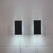 Pair of grey and white wall sconces by Preben Dahl for H. F. Belysning, 1960s