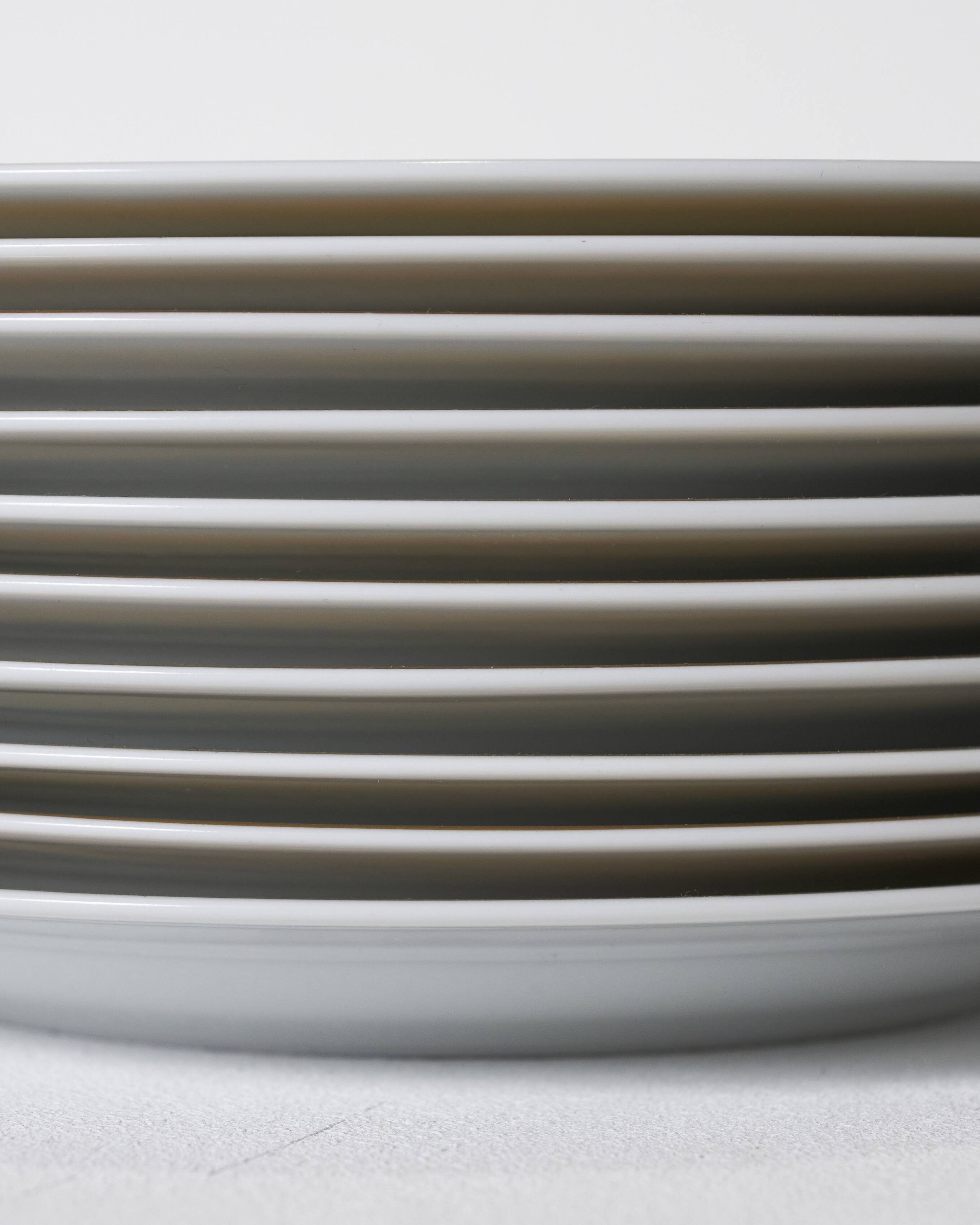 Set of 10 porcelain dessert plates, christofle, 1960s