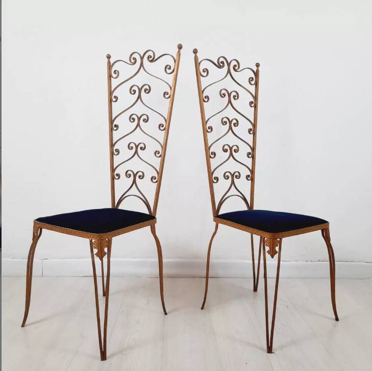 Pair of vintage chairs, design Pier Luigi Colli
