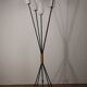 Lampadaire en métal et opaline, 1960