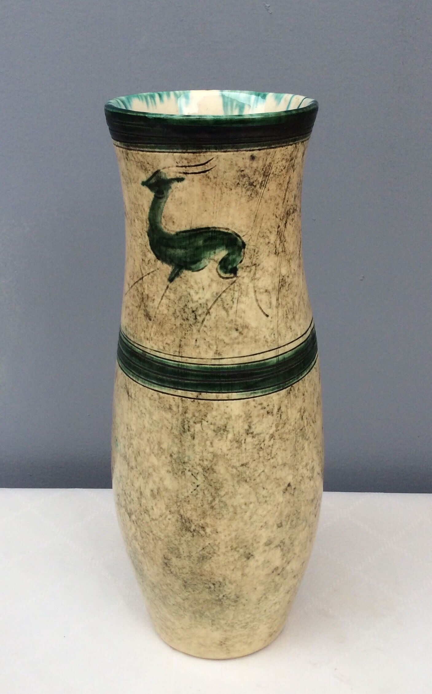Ceramic vase signed “Joal”, 50s/60s