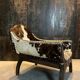 Chaise vintage en peau de vache