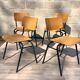 Lot de 4 chaises vintage Arhend Hollande
