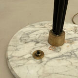 Mid century modern floor lamp in plexiglass & marble