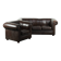 Set of a smooth chesterfield sofa and armchair with a timeless English look