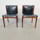 Vintage Rosewood Chairs by Tito Agnoli for La Linéa, Italy, 1960, Set of 2