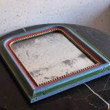 Small Louis Philippe colored patinated mirror