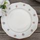 Dessert plates x 7 retro porcelain 1920/50 with flowers, CH-RENOU