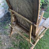 Rattan chaise longue