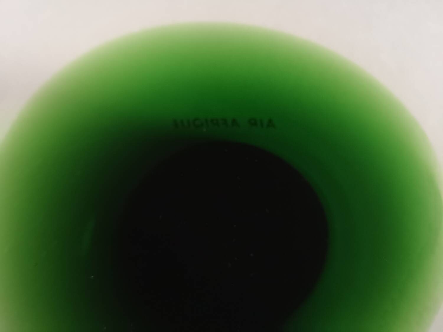 Set of 2 empty pocket glass cups air afrique vintage