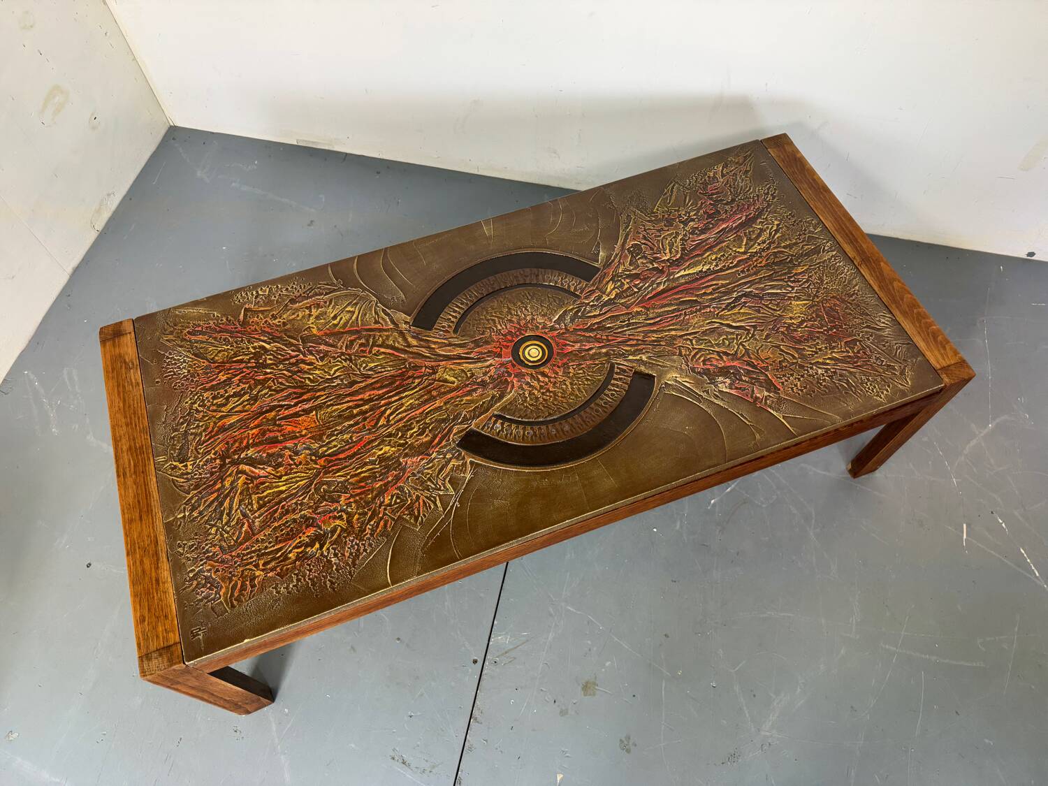 Vintage Mid Century Brutalist Regency coffee table, 1960s