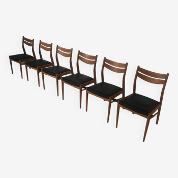 6 chaises vintage des années 60