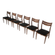 6 chaises vintage des années 60