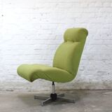 Vintage swivel armchair model "Bombay" by Guy Bernard for Meurop 1971
