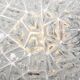 Temde chandelier with frosted glass elements, 1960s