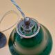 Green opaline tulip brass suspension