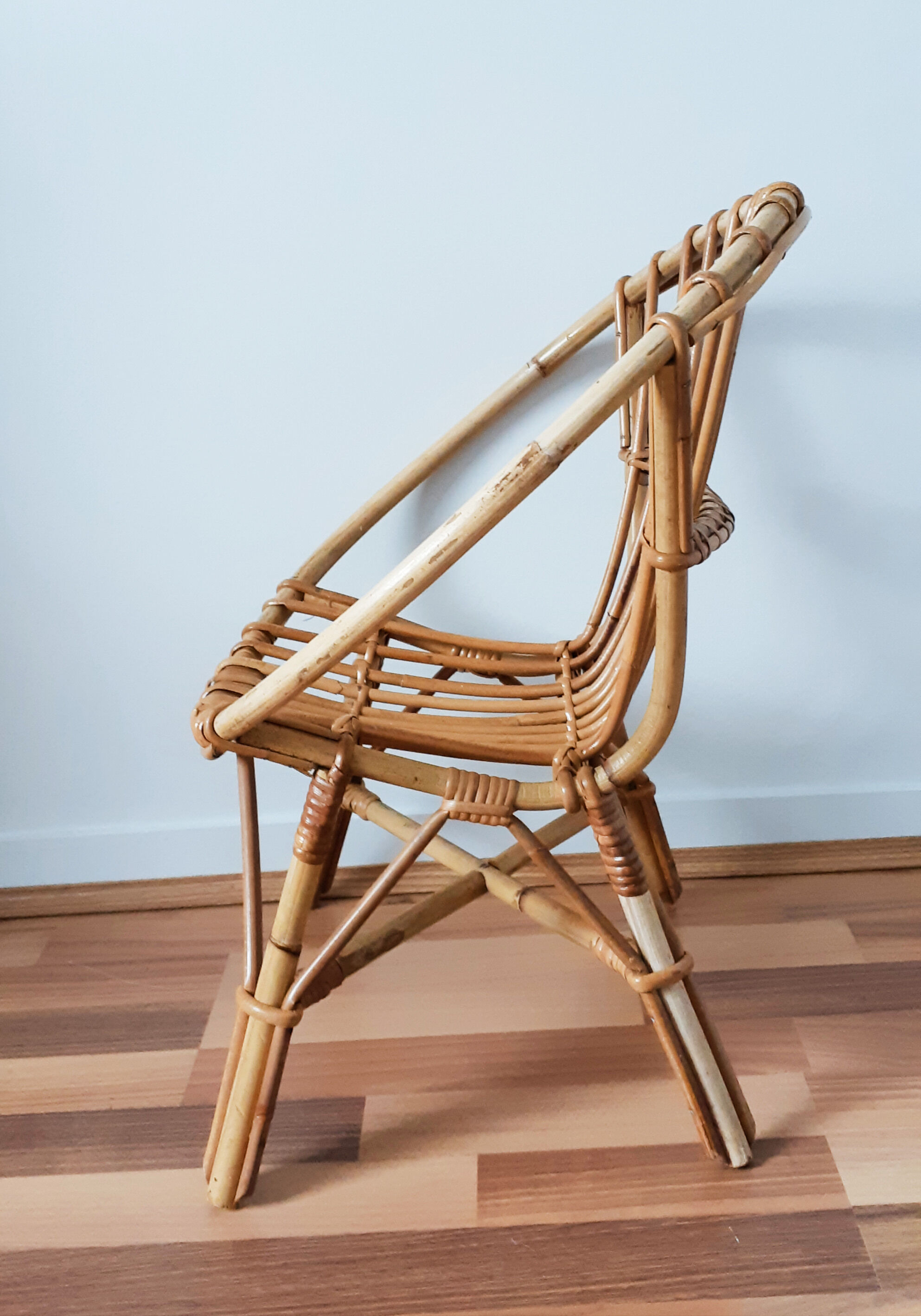 Basket child rattan armchair