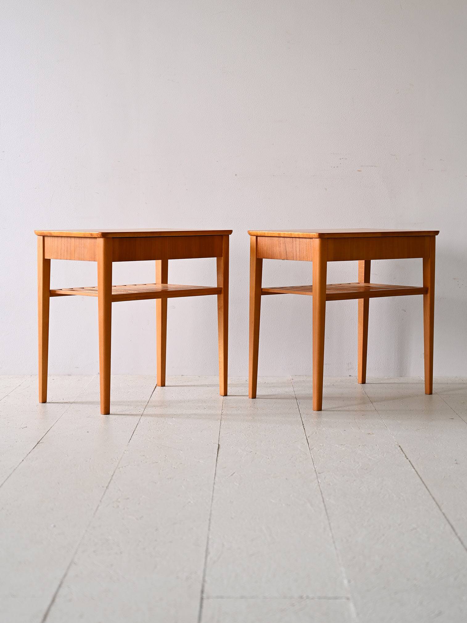 Pair of 1960s vintage nightstands
