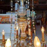 Lustre 19 éme Bronze et Cristal