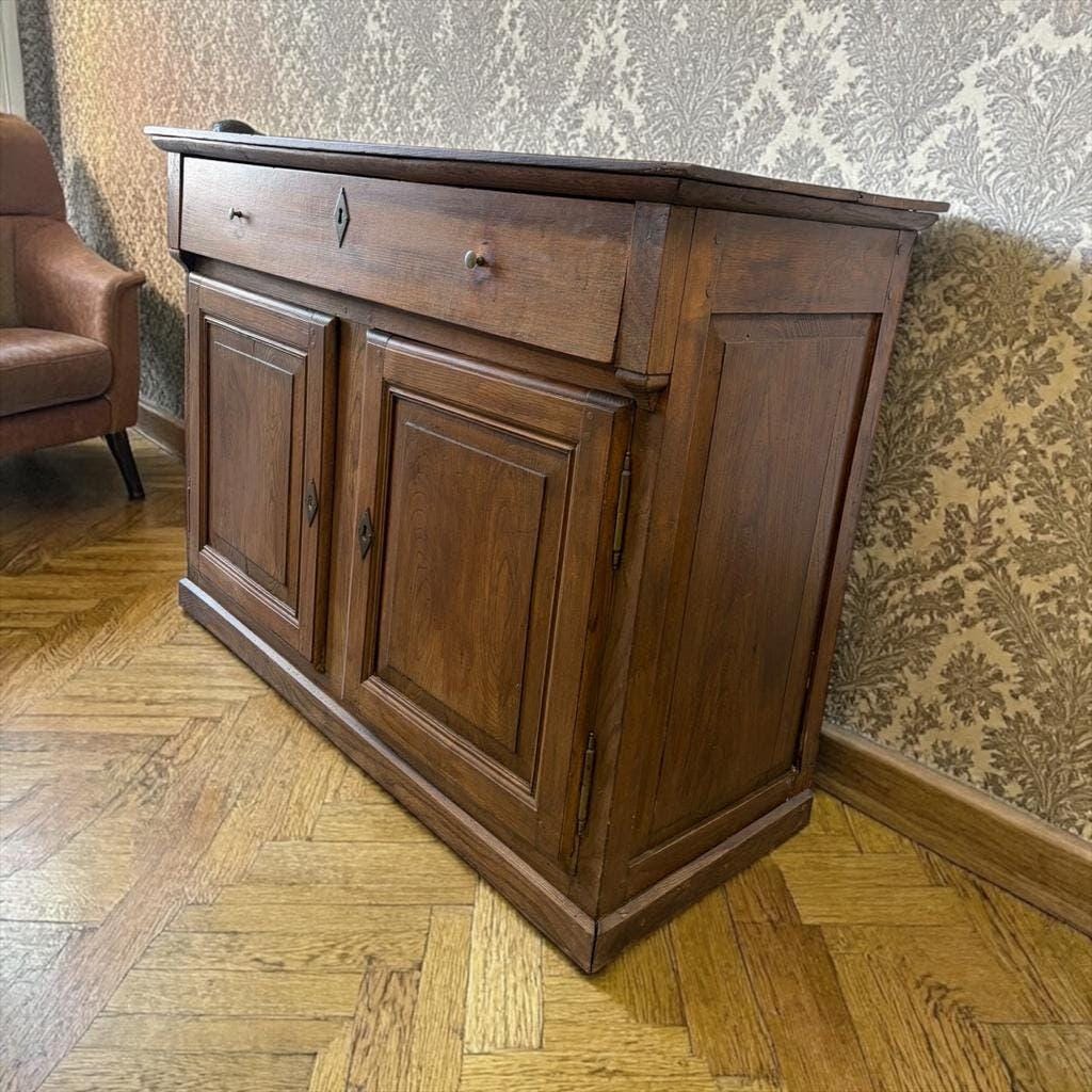 Buffet vintage en bois brun