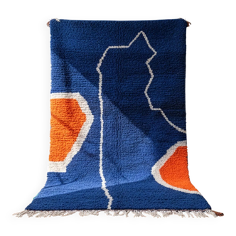 Handmade pure wool Moroccan rug 3x2 m