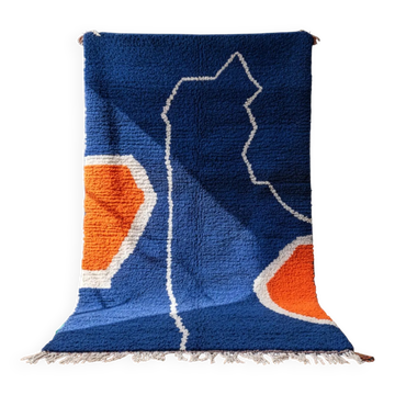 Tapis marocain en laine pure fait main 3x2 m