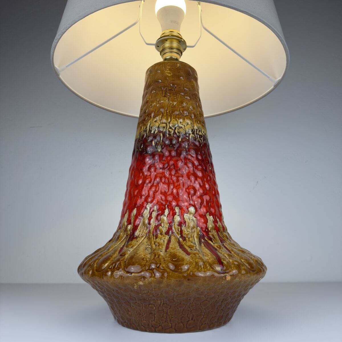 Lampe de table vintage en céramique Lava de Kil Liboje, Ancienne Yougoslavie, années 1960