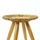 Rattan coffee table by Uluv, Czechoslovakia, circa 1960