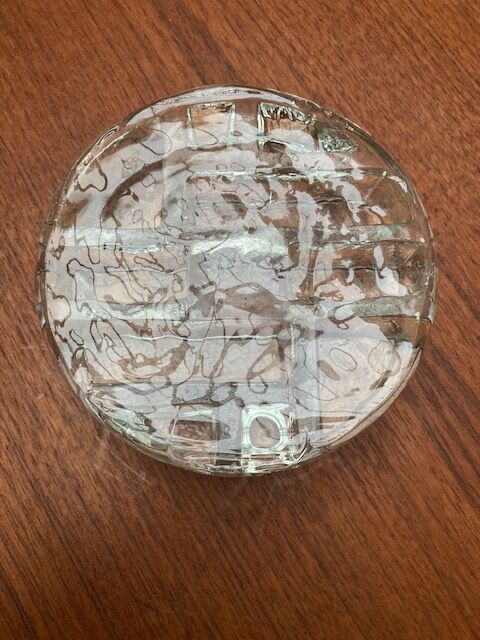 Presse papier en verre années 70