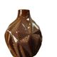 Vintage brown ceramic vase