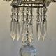 Antique crystal chandelier with floral details 1910