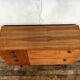 Vintage walnut 50/60 style Scandinavian style spindle feet black spindles